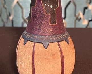 3pc Joanie Govedare Pottery Mini Pots/Vases Largest: 4.25in H x 2.25in Diameter