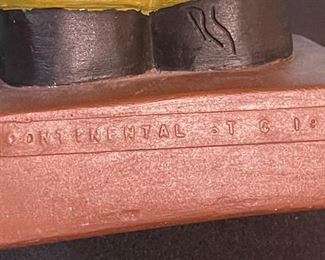 Continental Studios Chalkware Police Chief Statue 1972 Plaster 14.5x5.5x5.5in HxWxD