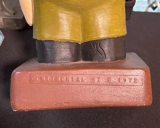 Continental Studios Chalkware Police Chief Statue 1972 Plaster 14.5x5.5x5.5in HxWxD