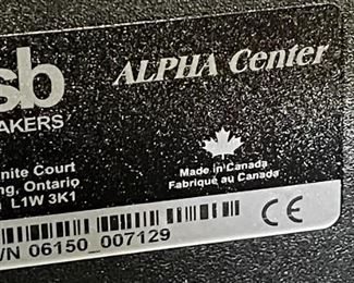 PSB Alpha Center Channel Speaker 6 x 17 x 8.5 in