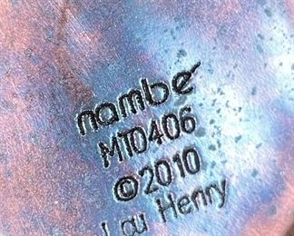 3pc Nambe Copper Ice Bucket Bar Set Ice Bucket: 11 x 8 x 7.5” HxWxD