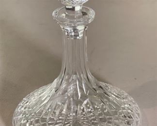 Waterford Crystal Lismore Ships Decanter 10in h x 7.25in Diameter