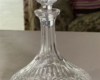 Waterford Crystal Lismore Ships Decanter 10in h x 7.25in Diameter