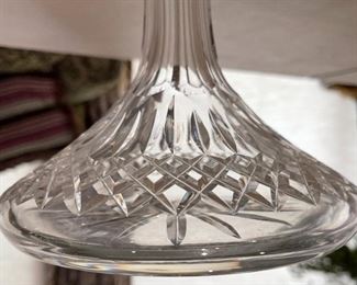 Waterford Crystal Lismore Ships Decanter 10in h x 7.25in Diameter
