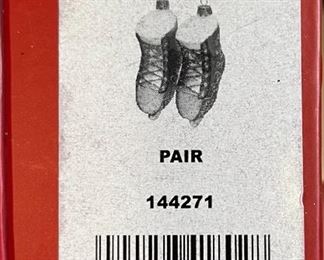2pc Waterford Ice Dancing Skates Pair in Box waterford 144271 Christmas Ornaments in box Holiday Heirlooms