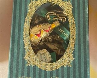 3pc Waterford Yuletide Memories Christmas Ornaments Set in Box 115953