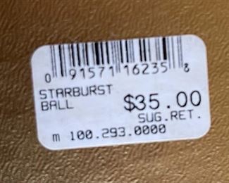 Waterford Starburst Ball Christmas Ornament