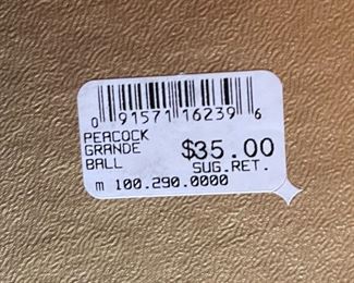 Waterford Peacock Grande Ball Christmas Ornament