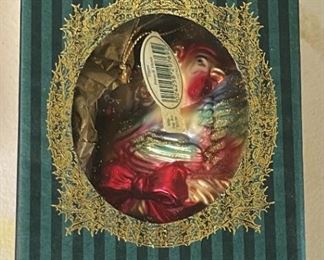 Waterford Three French Hens Christmas Ornament 12 days of Christmas