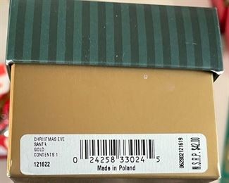 Waterford Christmas Eve Santa Christmas Ornament