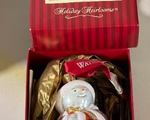 Waterford Anniversary Snow Lass Skater Christmas Ornament