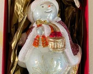 Waterford Anniversary Snow Lass Skater Christmas Ornament