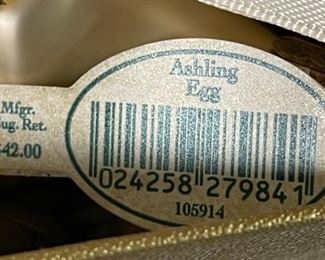 Waterford Ashling Egg Christmas Ornament