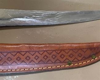 Vintage J Marttiini Fillet Knife 14.5 in long in sheath