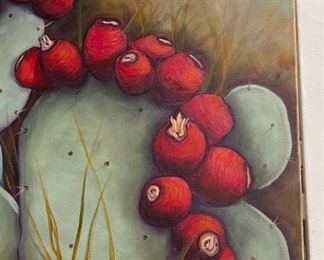 Original Art Christine Demma Berries Jubilee Painting 20.5x30in