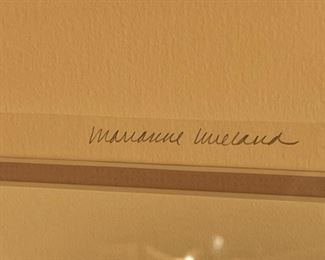 Signed Litho Marianne Wieland City Moose Framed Print 248/400 art 14.25x24.25in HxWxD