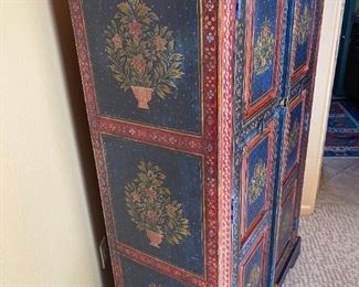 Rustic Old World Mexico 3 Shelf Cabinet 60x38.5x18in HxWxD