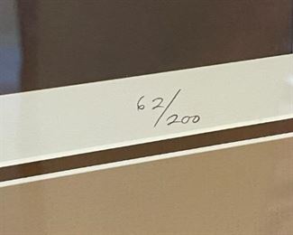 Signed Litho Shawn Hawbold Eskimo Girl Portrait 62/200 Framed Lithographic Print Frame: 27.5 x 24in