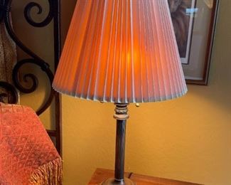 Metal Column Table Lamp 28.25x 7.25
