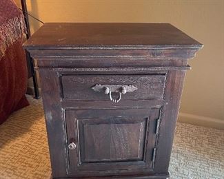 Rustic Wood Nightstand Single 30x24x16