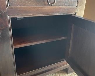 Rustic Wood Nightstand Single 30x24x16