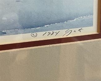 Signed Litho Hotel Del Coronado Litho John Yato Framed Lithograph Print Frame 26.25x24.25