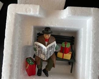 6pc Dept. 56 Christmas in the City Series. City taxi, 1919 Ford model T, city police car, radio city Rockettes, dressed for success, rest ye Merry gentlemen