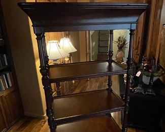 Thomasville Ernest Hemingway Shelf Unit 4-Tier Bookshelf with drawer #1 72.25 x 25.75 x 14in HxWxD