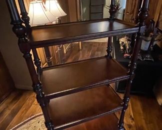 Thomasville Ernest Hemingway Shelf Unit 4-Tier Bookshelf with drawer #1 72.25 x 25.75 x 14in HxWxD