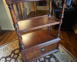 Thomasville Ernest Hemingway Shelf Unit 4-Tier Bookshelf with drawer #1 72.25 x 25.75 x 14in HxWxD