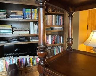 Thomasville Ernest Hemingway Shelf Unit 4-Tier Bookshelf with drawer #1 72.25 x 25.75 x 14in HxWxD