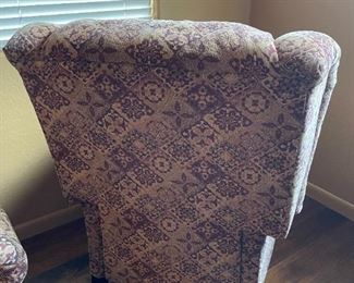 #1 La-Z-Boy Buchanan High Leg Recliner Wingback Clawfoot Reclining Chair 45 x 39 x 37in<BR>Seat Height: 21 in HxWxD