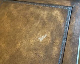 Thomasville Ernest Hemingway PaPa Writing Desk & Stool Collectors Set Desk: 55.5x44.25 x 26in<BR> Chair: 41” x 18” x 21” <BR>seat height: 31 HxWxD