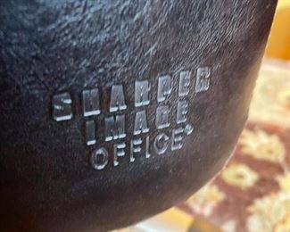 Sharper Image Executive Leather Office Chair 45 x30 x 28in HxWxD