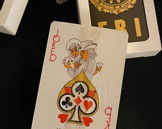 4pc FBI playing cards sealed in the package