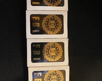 4pc FBI playing cards sealed in the package