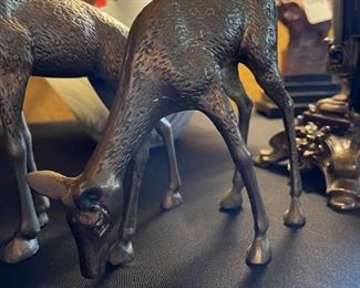 3pc Brass Animals Figures 10x6