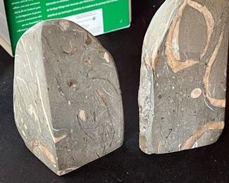 Polished Stone bookends 5x5 in