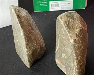 Polished Stone bookends 5x5 in