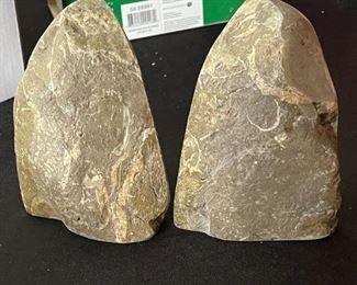 Polished Stone bookends 5x5 in