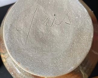 Larry Spears Studio Pottery Pot w/ Lid 9.5x10in