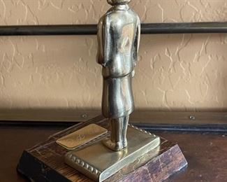 New Scotland Yard Brass Figure Trophy 7.5 x 4.5