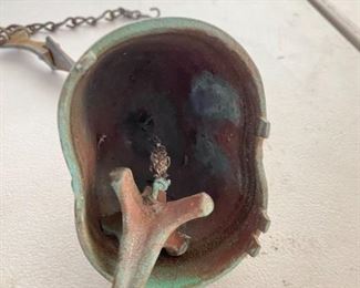 22in Mid Century Paolo Soleri Bronze Wind Chime Bell Arcosanti Big bell 22x5.25