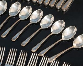 70pc Set S. Kirk & Son Golden Winslow Sterling Silver Flatware Set KIRK STIEFF 70pc