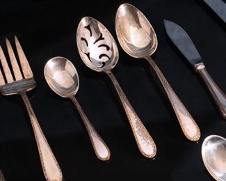 70pc Set S. Kirk & Son Golden Winslow Sterling Silver Flatware Set KIRK STIEFF 70pc