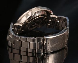 1969 Vintage SEIKO 5 Sport 6119 6020 Automatic Day/Date Watch Blue Face Case: 38x40mm