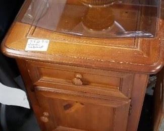 Solid Wood Mission Style End Table/Night Stand 18"W x 26"D x 24"H WAS $95 NOW $75