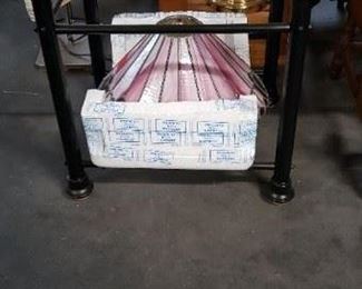 17" Diameter x 12"H Gorgeous Leaded Stain Glass Shade Call