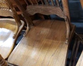(4) Solid Wood Carved Amish Chairs 18"W x 17.5"D
Floor to Seat 18"H WAS $395 NOW $350