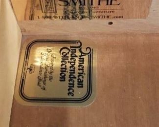 American Drew American Independence Collection 2 pc. 12 Drawer Queen Anne Style High Boy Chest (near Mint Cond) from Walter E Smithe Furniture 83"H to top of finial x 38.25"W x 18"D WAS $1795 Now $1500